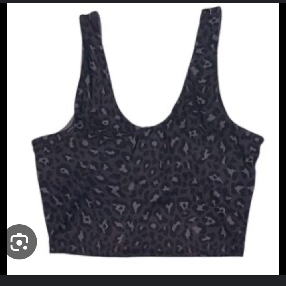 Yogalicious Black and Dark Gray Leopard Print Sports Bra - 2 pack